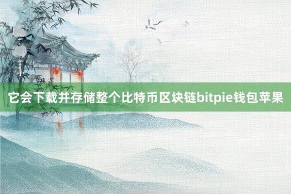 它会下载并存储整个比特币区块链bitpie钱包苹果