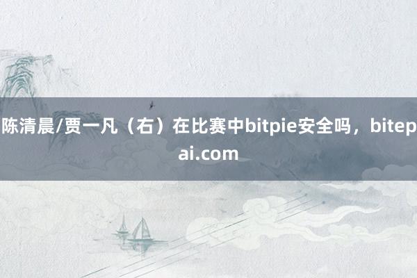 陈清晨/贾一凡（右）在比赛中bitpie安全吗，bitepai.com