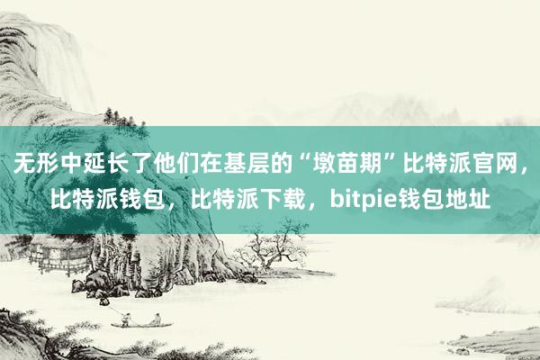 无形中延长了他们在基层的“墩苗期”比特派官网，比特派钱包，比特派下载，bitpie钱包地址