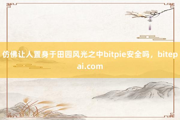 仿佛让人置身于田园风光之中bitpie安全吗，bitepai.com