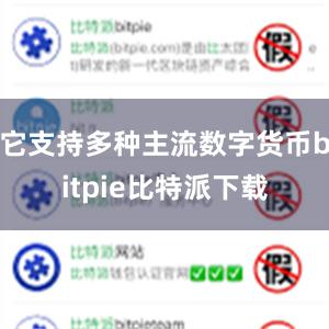 它支持多种主流数字货币bitpie比特派下载