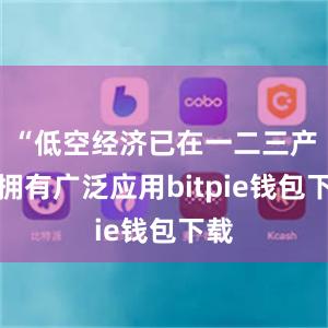 “低空经济已在一二三产业拥有广泛应用bitpie钱包下载