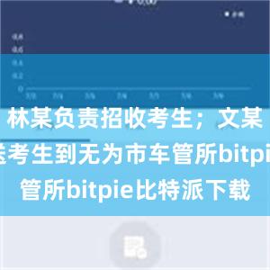 林某负责招收考生；文某负责接送考生到无为市车管所bitpie比特派下载