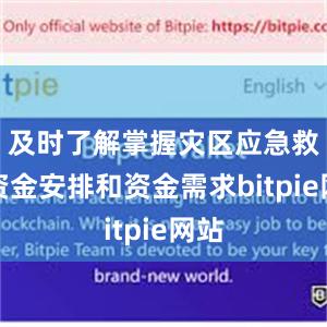 及时了解掌握灾区应急救援资金安排和资金需求bitpie网站